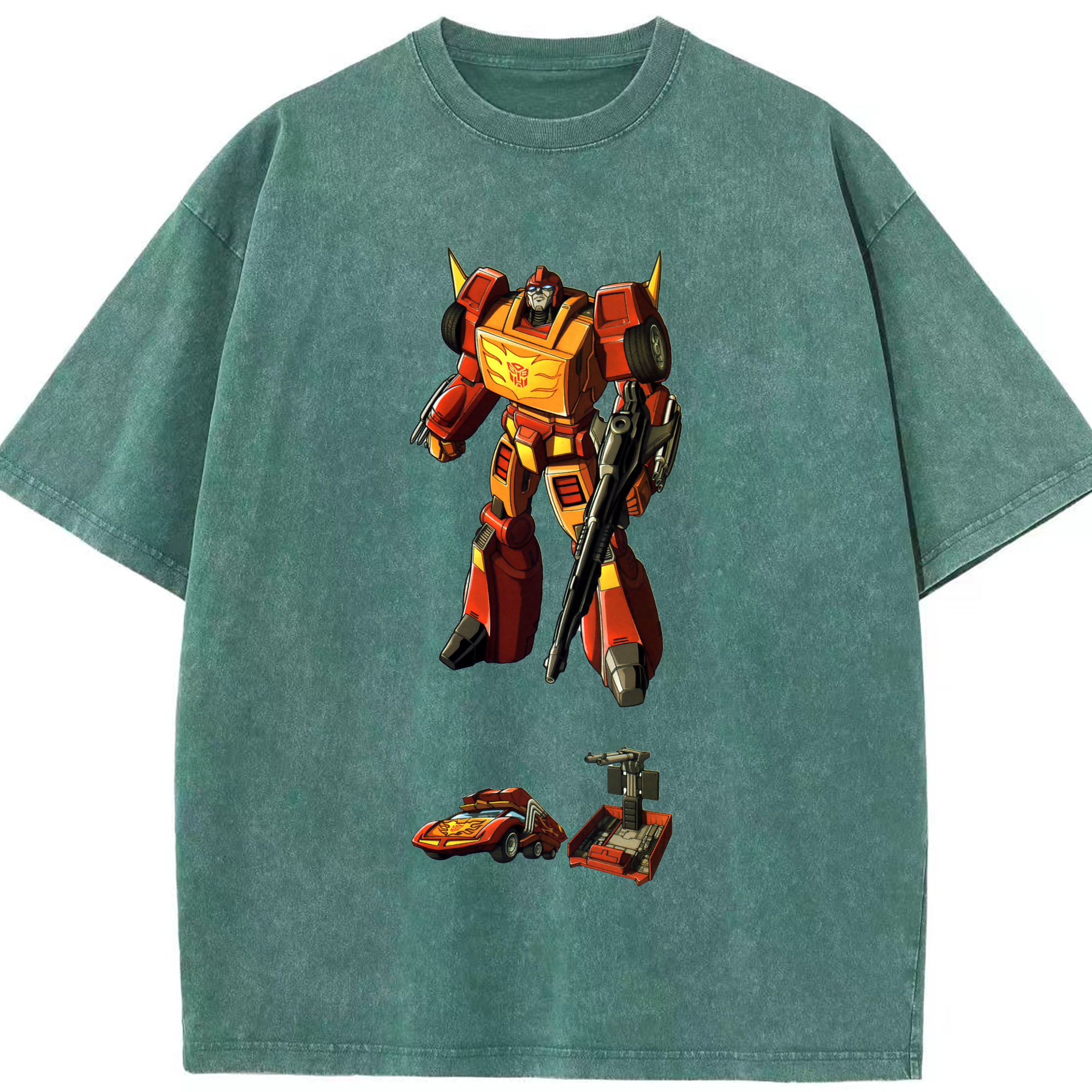 （画像用）  綿100% ヴィンテージ風 半袖Tシャツ（フロントプリント）